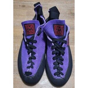 Five Ten 5.10 Stealth C4 Purple Suede Lace Up Mens Size 6 Rock Climbing Shoes